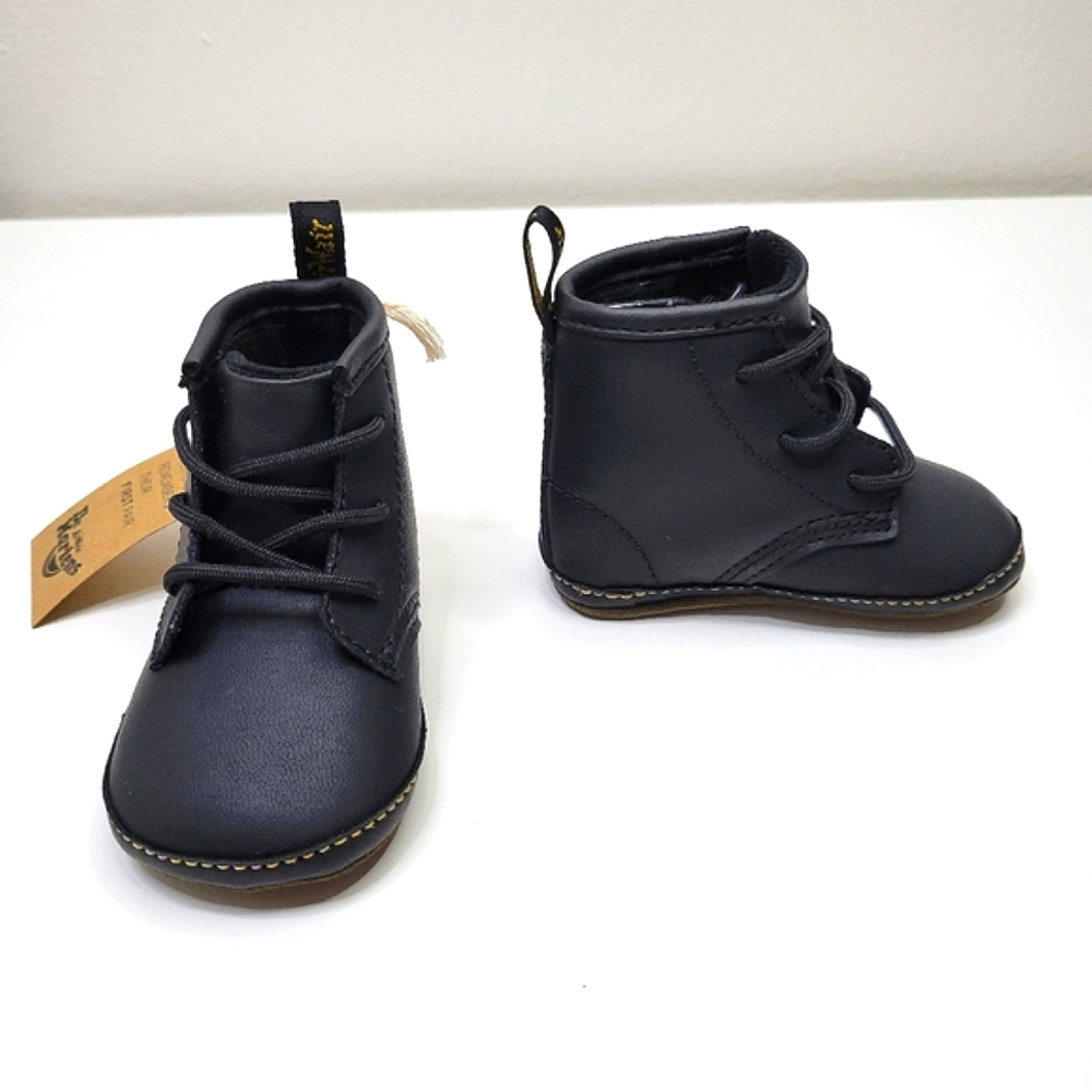 Dr. Martens Black 1460 Crib Shoe Unisex Size 3
